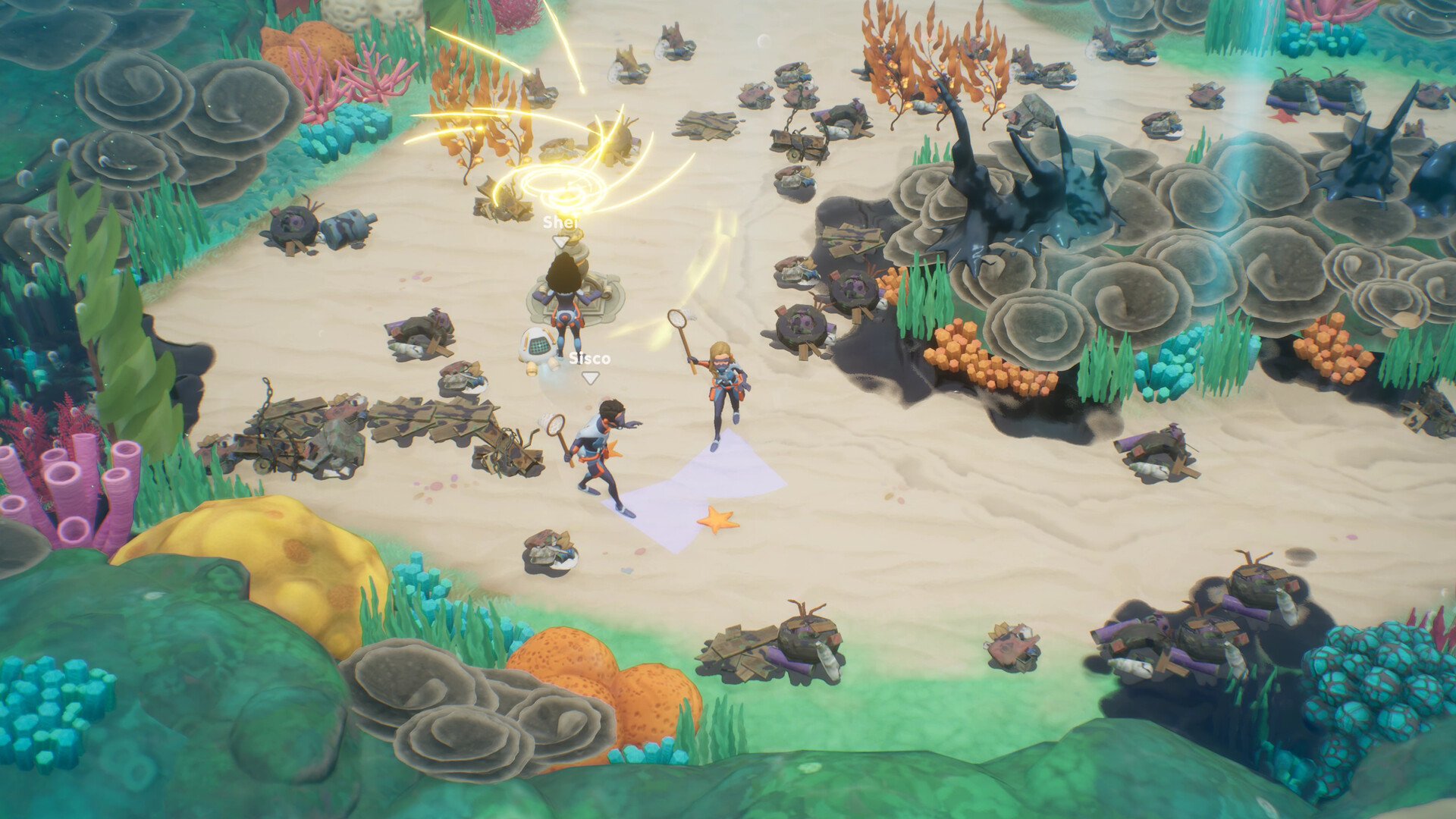 Official Coral Island Steam screenshot used for the ocean restoration system overview