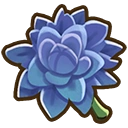 Blue dahlia crop icon