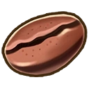 Coffee bean crop icon
