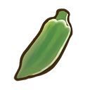 Okra crop icon