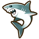 Great white shark fish icon